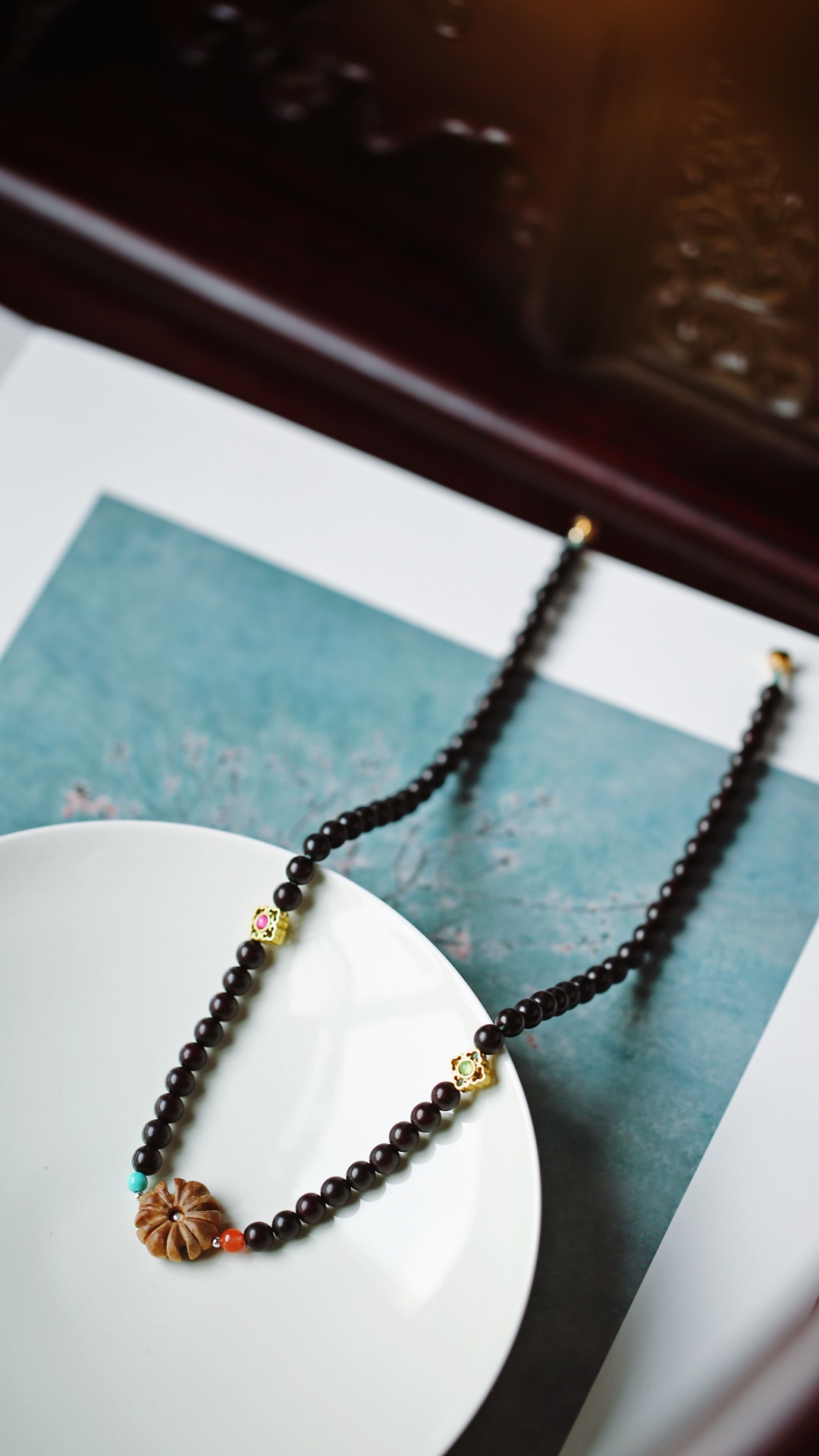 小叶紫檀原创【燕乐】锁骨链/手链
