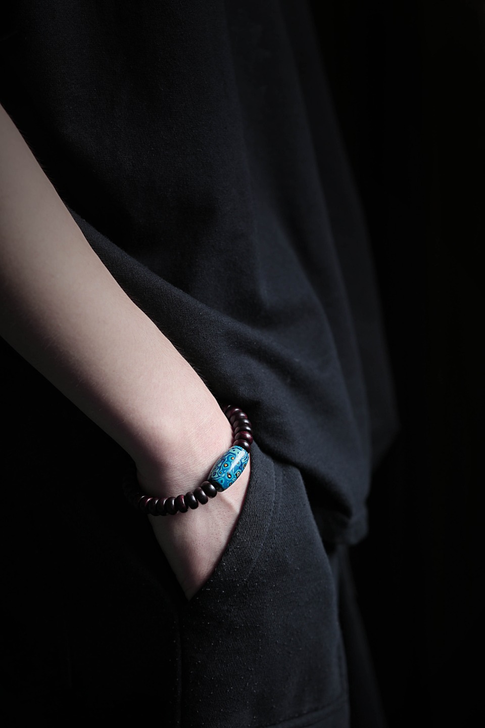 原创 海黄片珠【碧云】5*10mm32颗手串