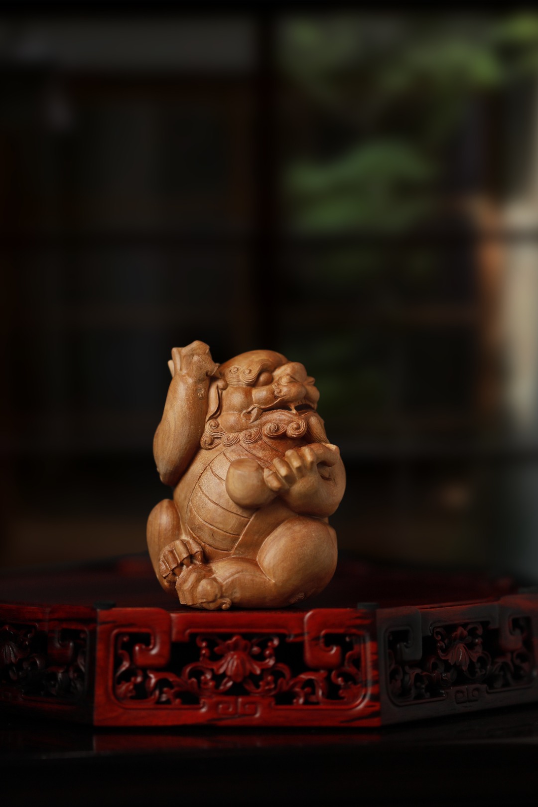 老山檀香【烟斗貔貅】
 