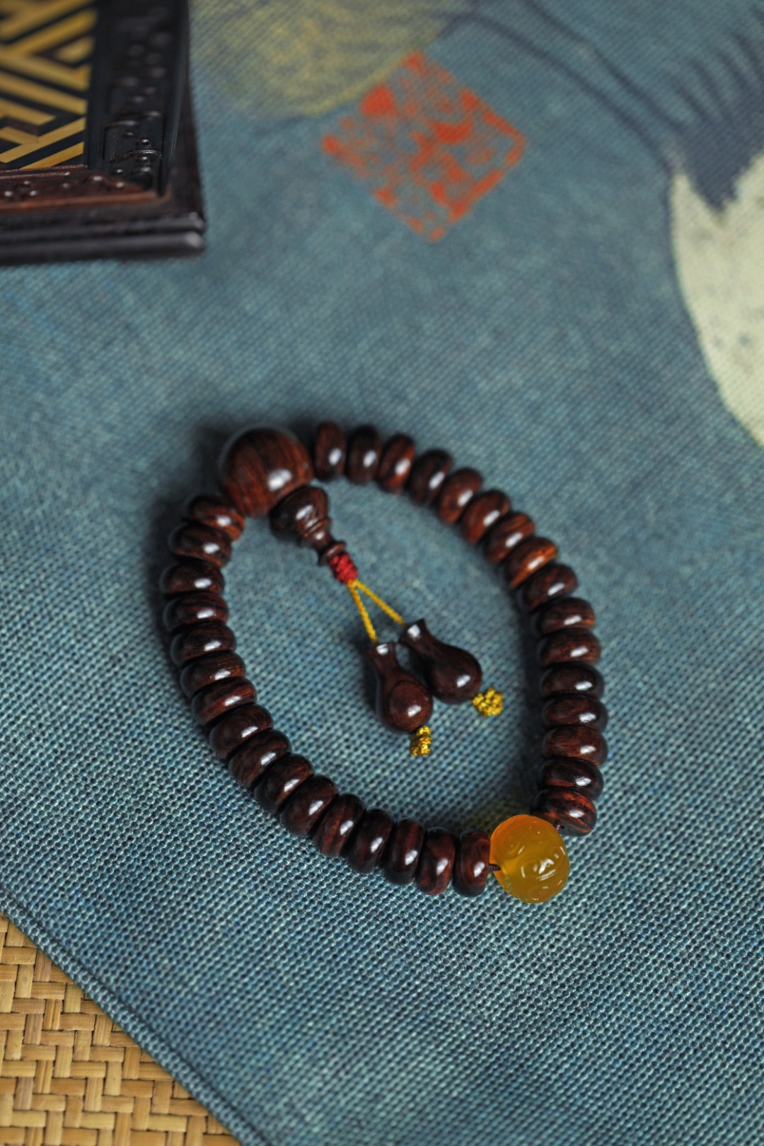 海黄原创【御】4*10mm 32颗 片珠