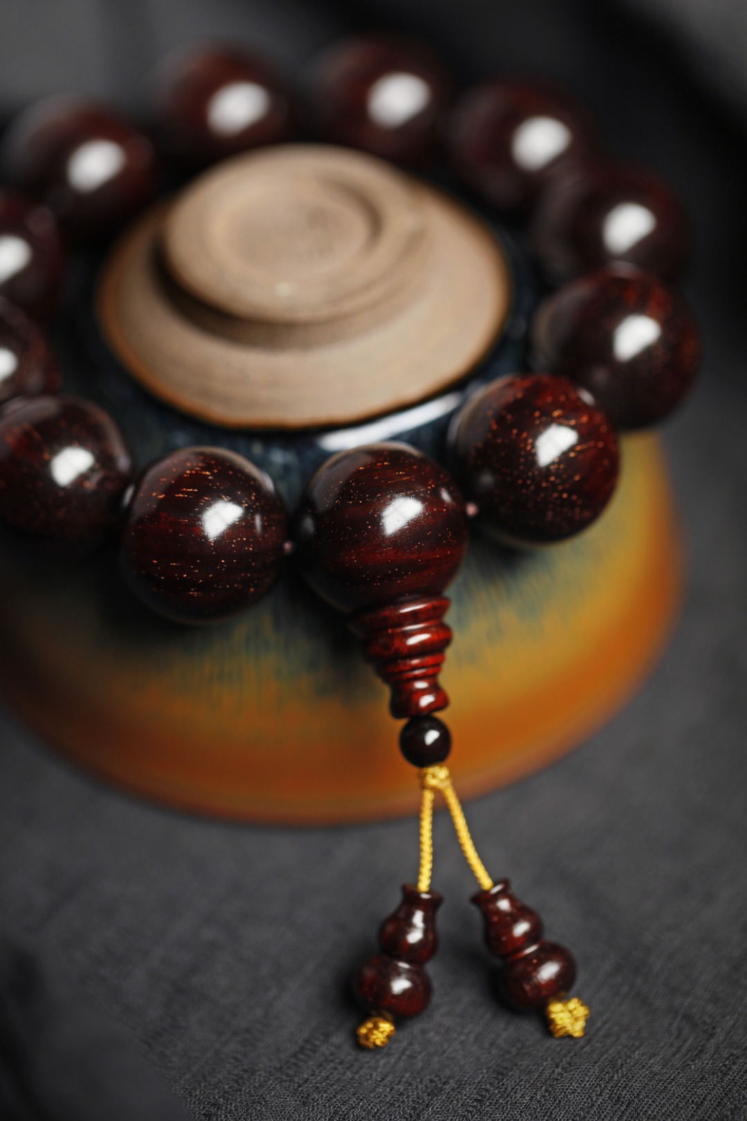 3635 小叶紫檀 2.0金星款 约68.1g