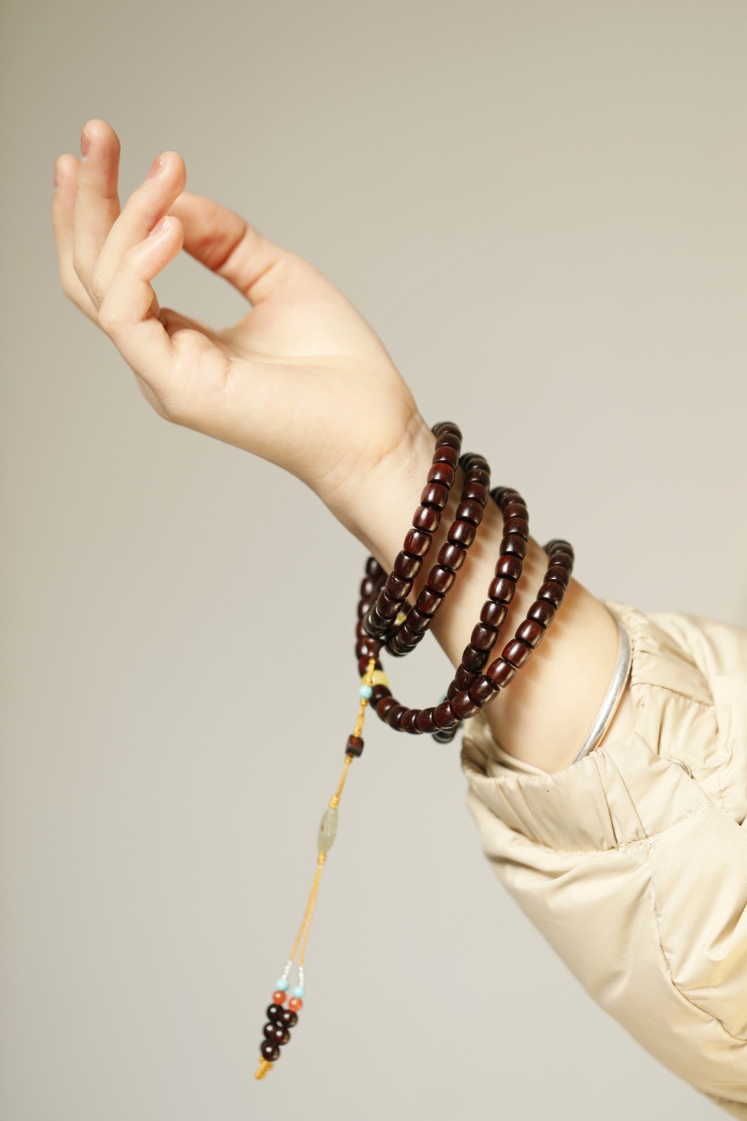 紫檀 原创【扶风】7*8mm 108颗
