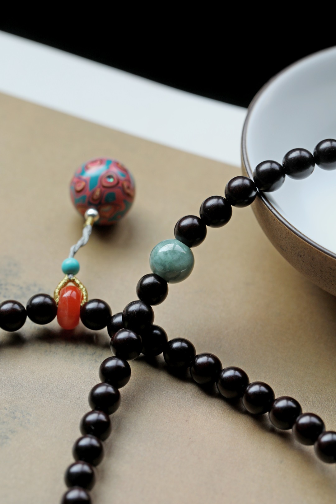 小叶紫檀原创【邑秋】7mm108颗
