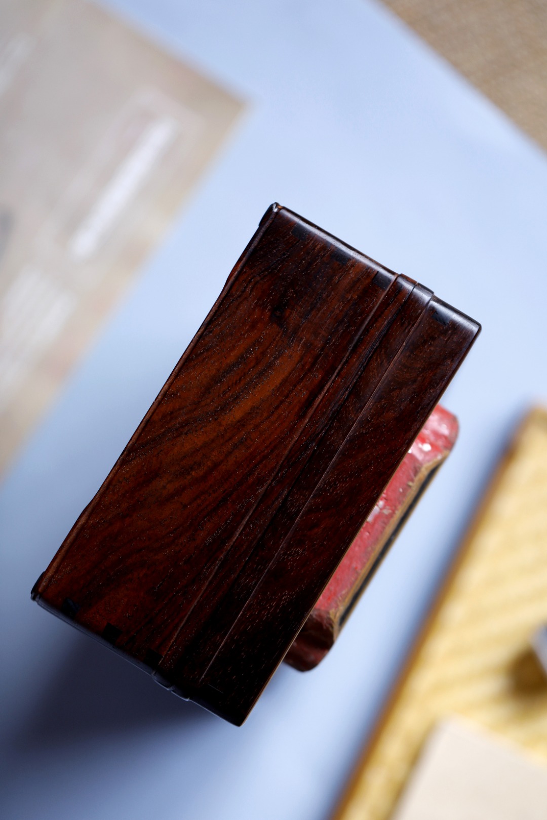 大红酸枝x老花板 | 画盒收纳盒
