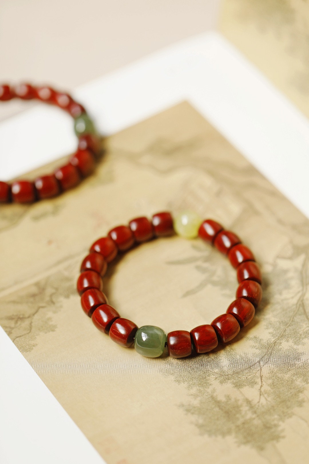 3591 小叶紫檀 直切9x10mm 设计款 约18g