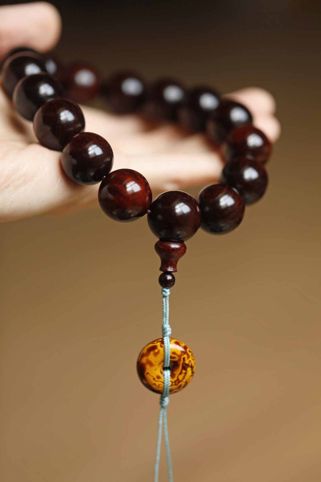 3580 小叶紫檀 2.0持珠 约89g