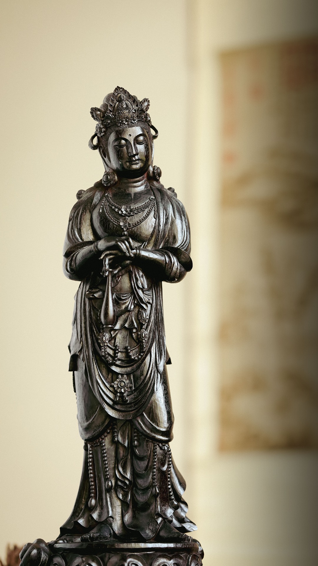 小叶紫檀 | 唐式·净瓶观音
