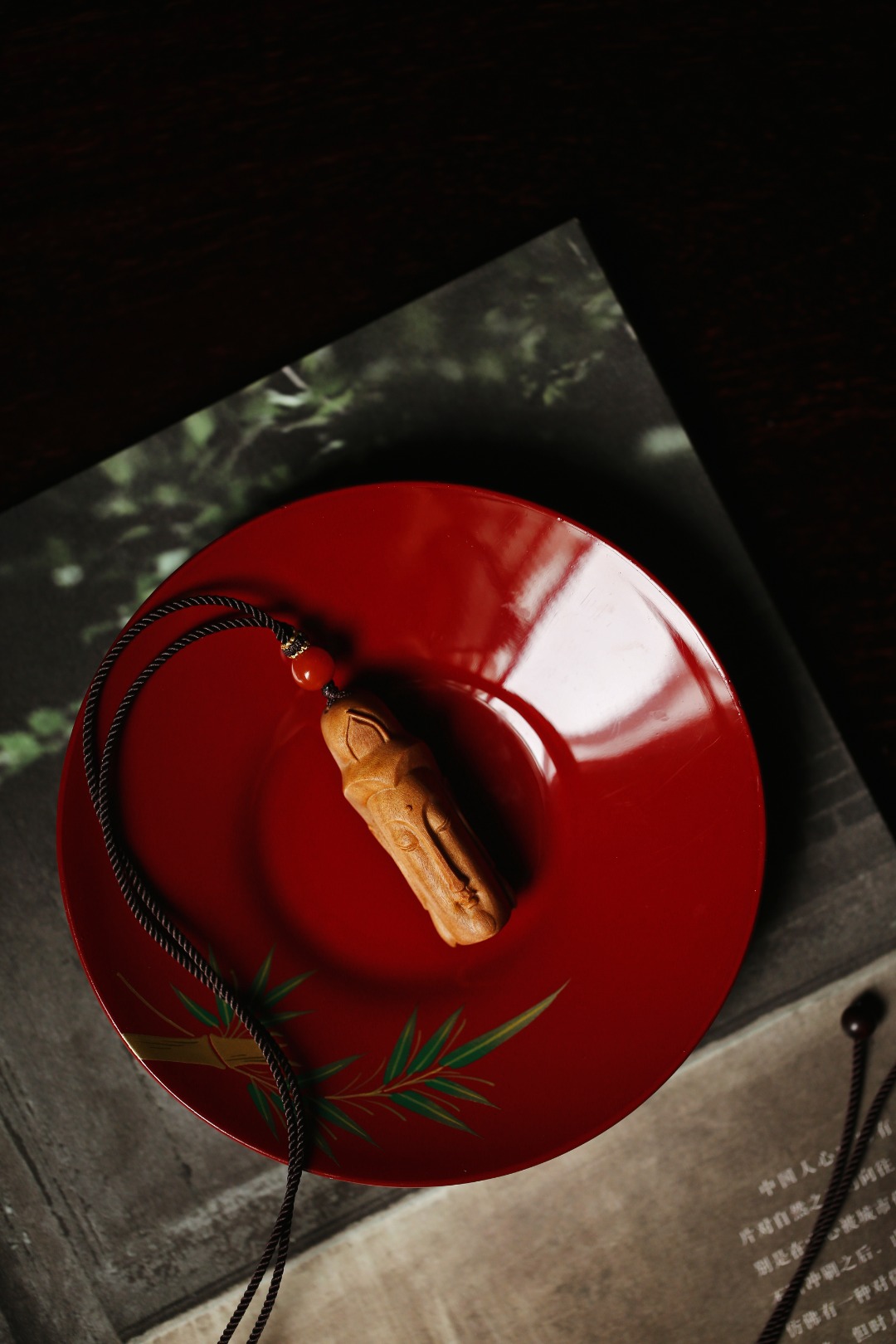 老山檀香【观音】吊坠 4.7*1.6cm
