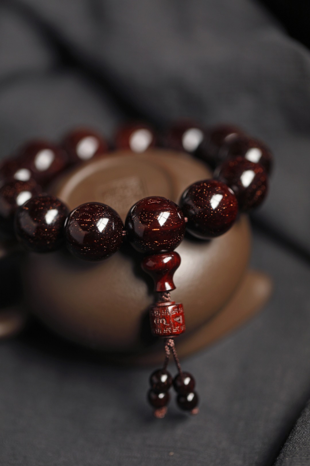 3638 小叶紫檀 爆满金星 1.8 高货 约55g 