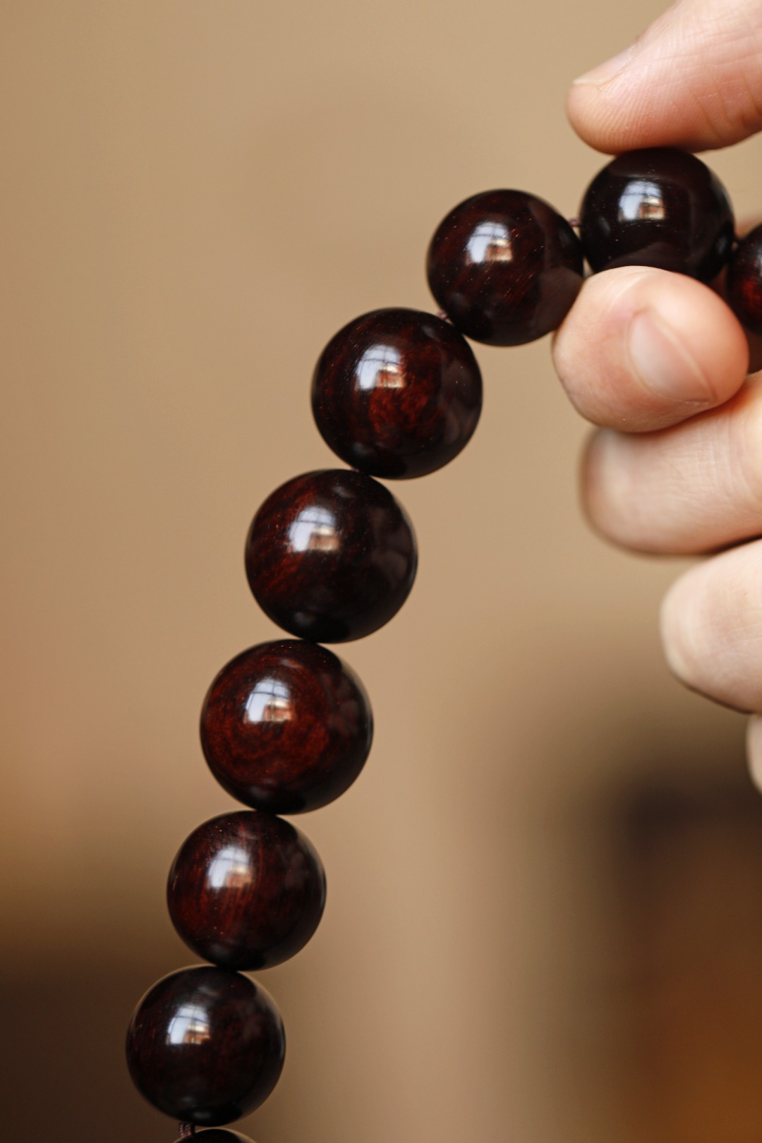 3311 罗汉珠 带金星 10mm-20mm持珠小叶紫檀 约61.7g