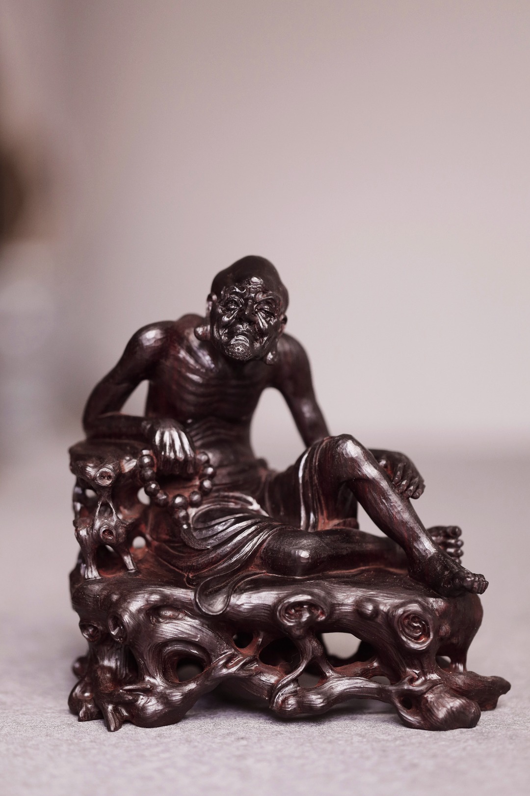 紫檀包浆老料【自在罗汉】
