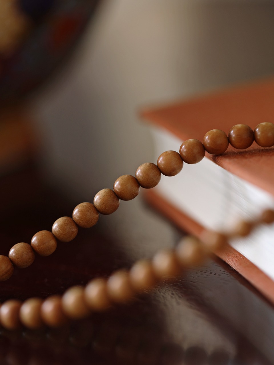 老山檀香原创珠艺【绍凝】6mm老山双圈女士手链
