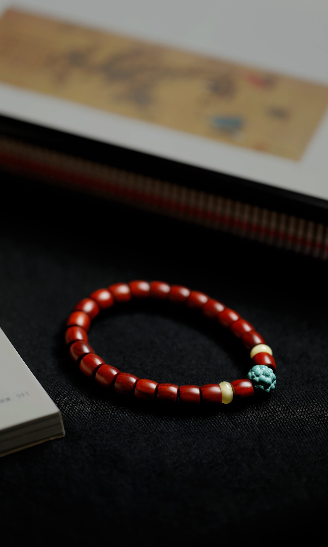 紫檀 原创【亭雨】7x8mm
