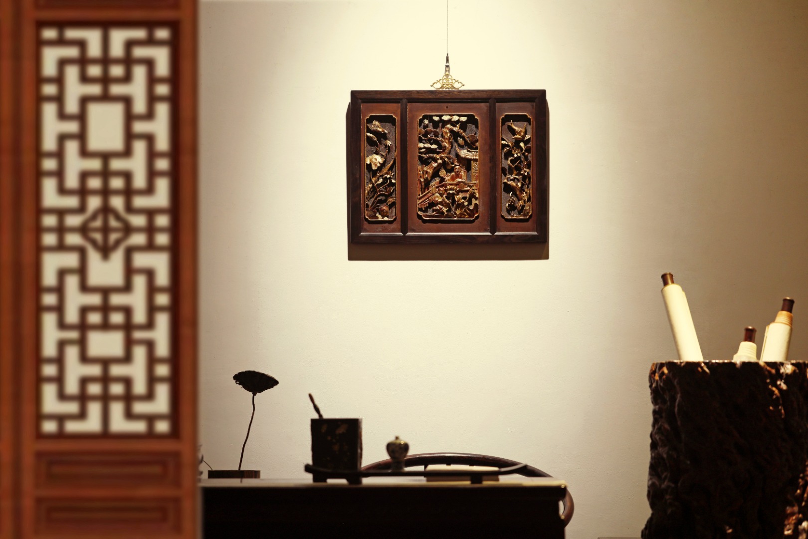 老物新作【天伦之乐】挂屏
