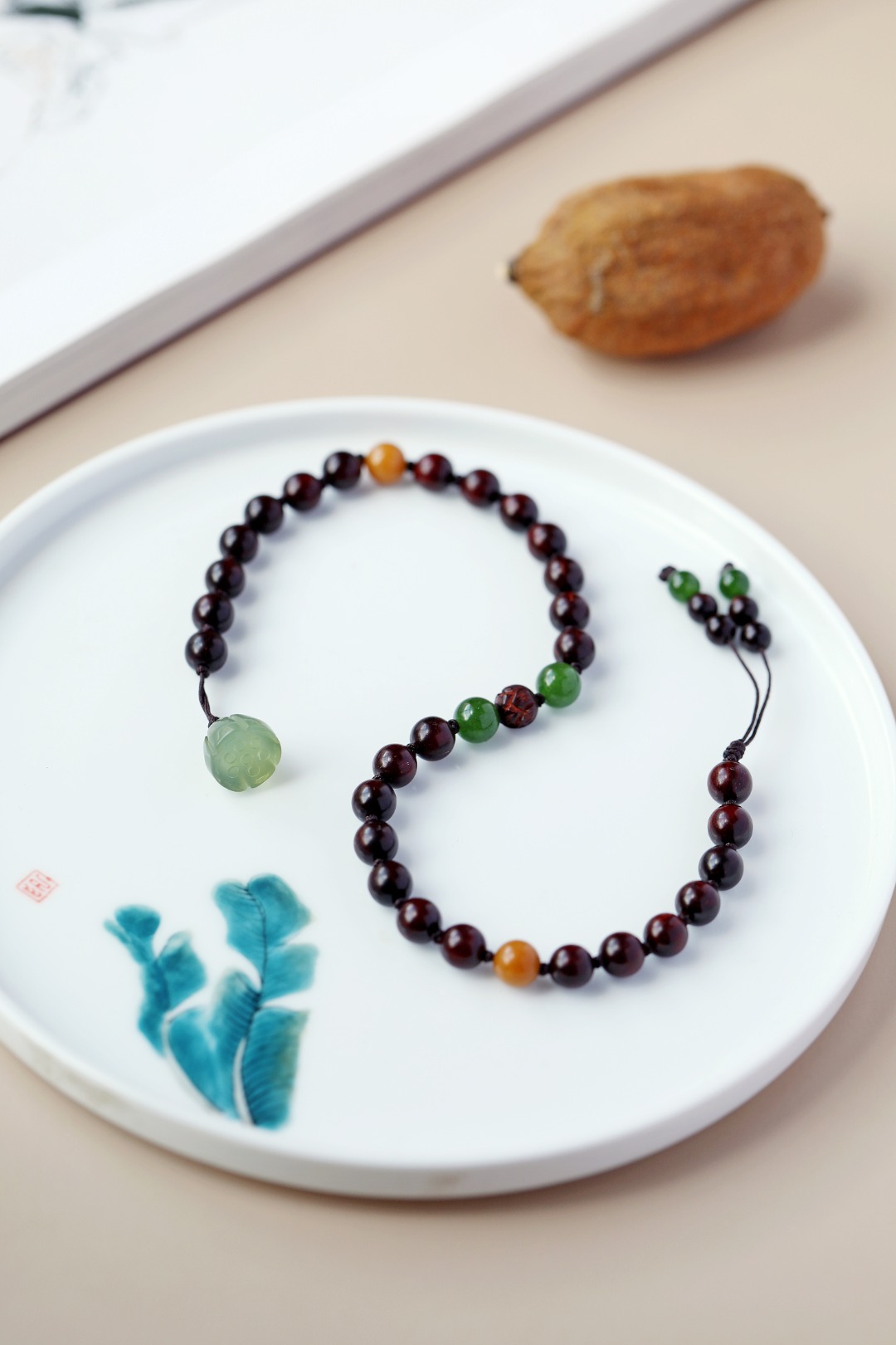 小叶紫檀原创【清荷】8mm32颗
