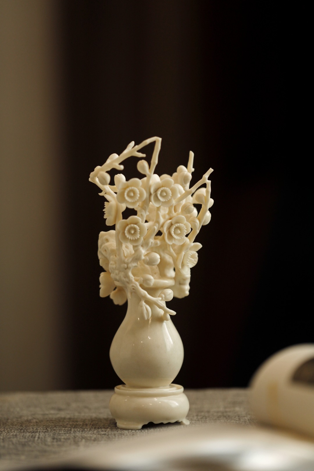 鹿角【寒梅】花器 摆件
