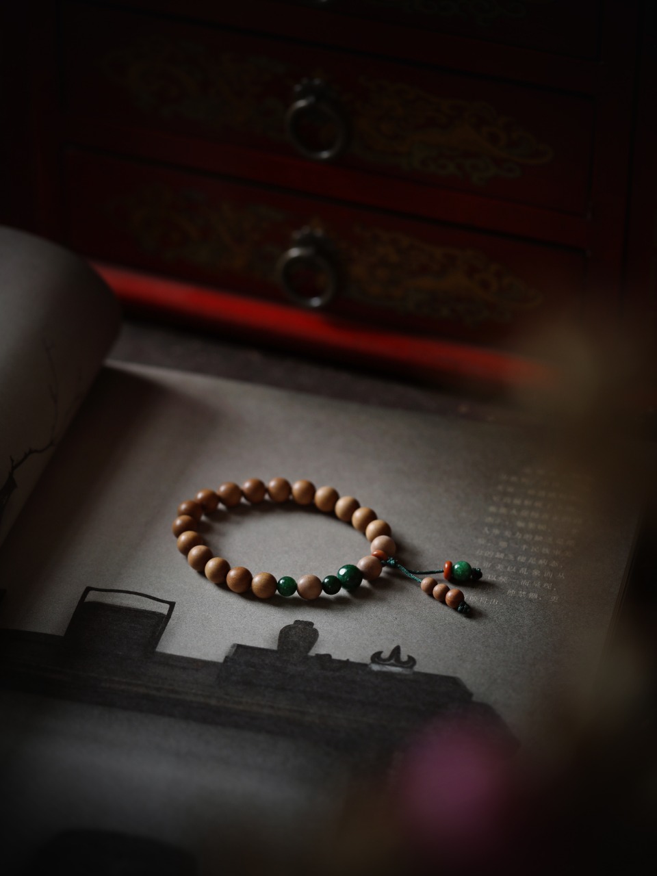 青尘 8mm佛珠手链｜原创 老山檀
