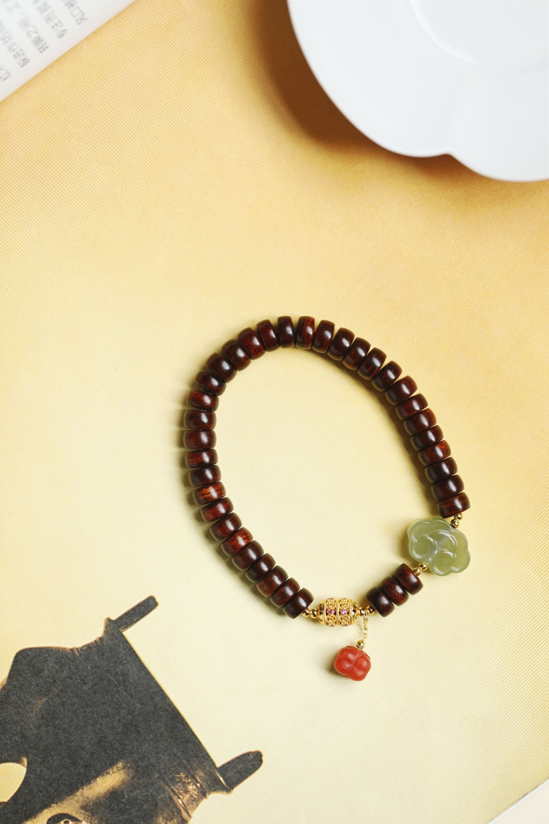 海黄 原创【怀瑾】4x7mm 37颗 片珠