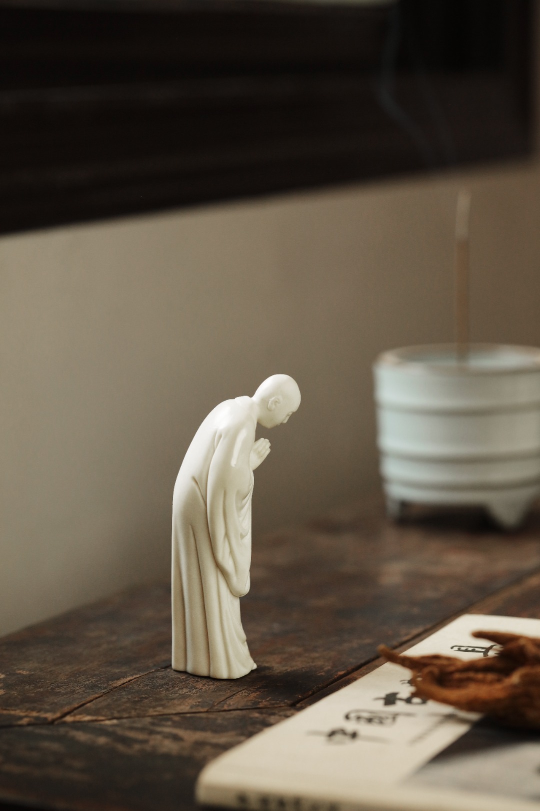 鹿角 | 许愿小和尚 4.3*3.8*9.8cm 重90g
