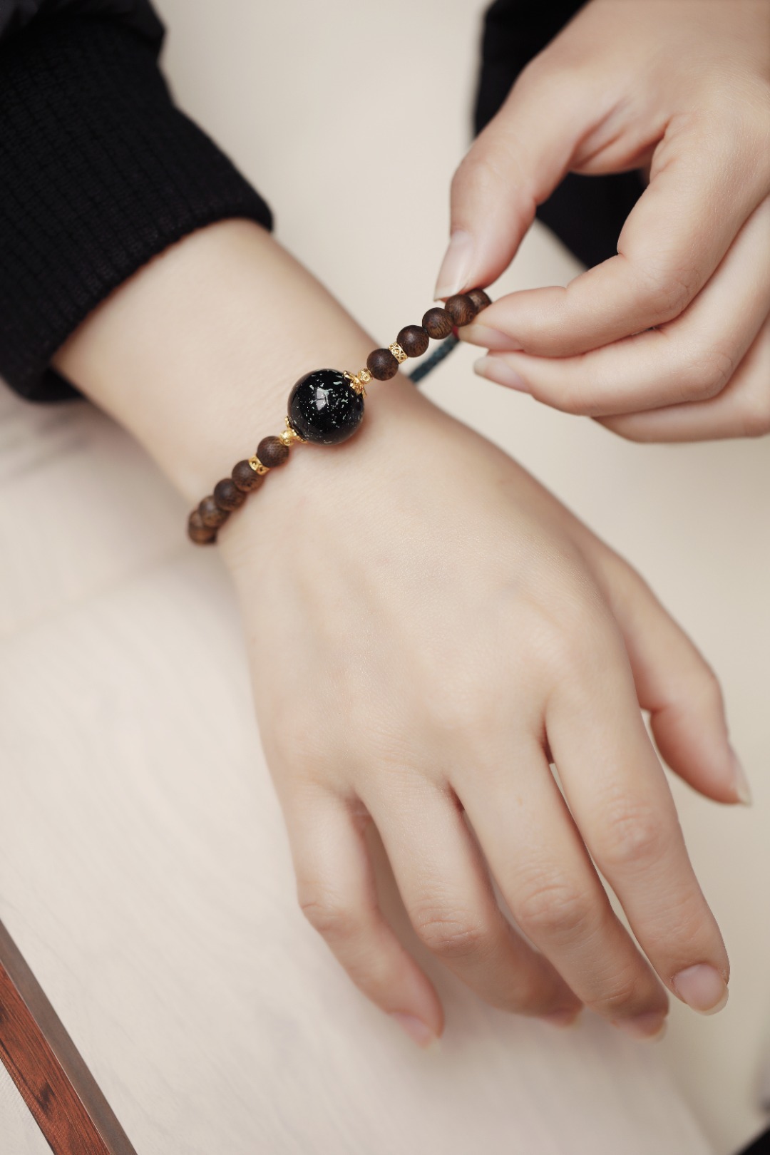 绿棋楠【临彦】6mm 14颗 单圈
