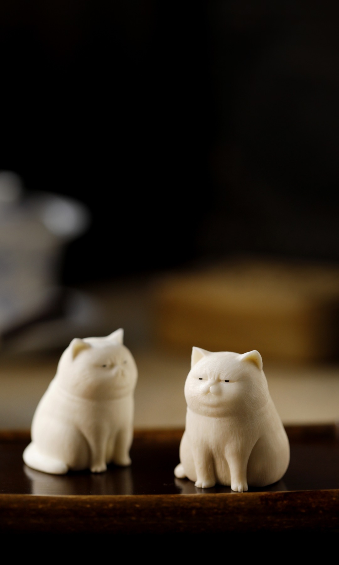 鹿角 | 瞌睡猫 4*4.5*5cm  重66g
