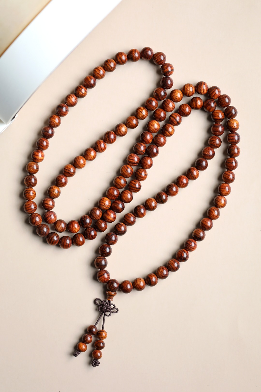 【6014】 海黄 黄金底虎皮纹 8mm 108颗 约29.6g 