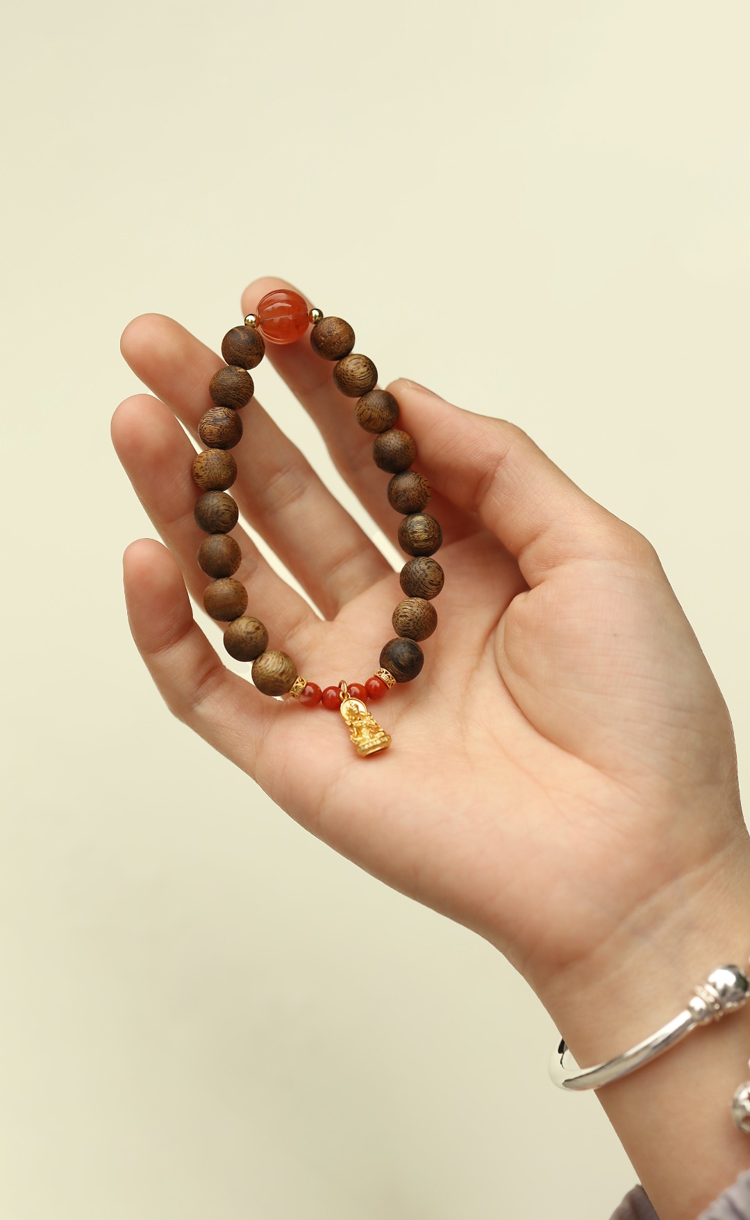 绿棋楠【漫音】手链 8mm18颗
