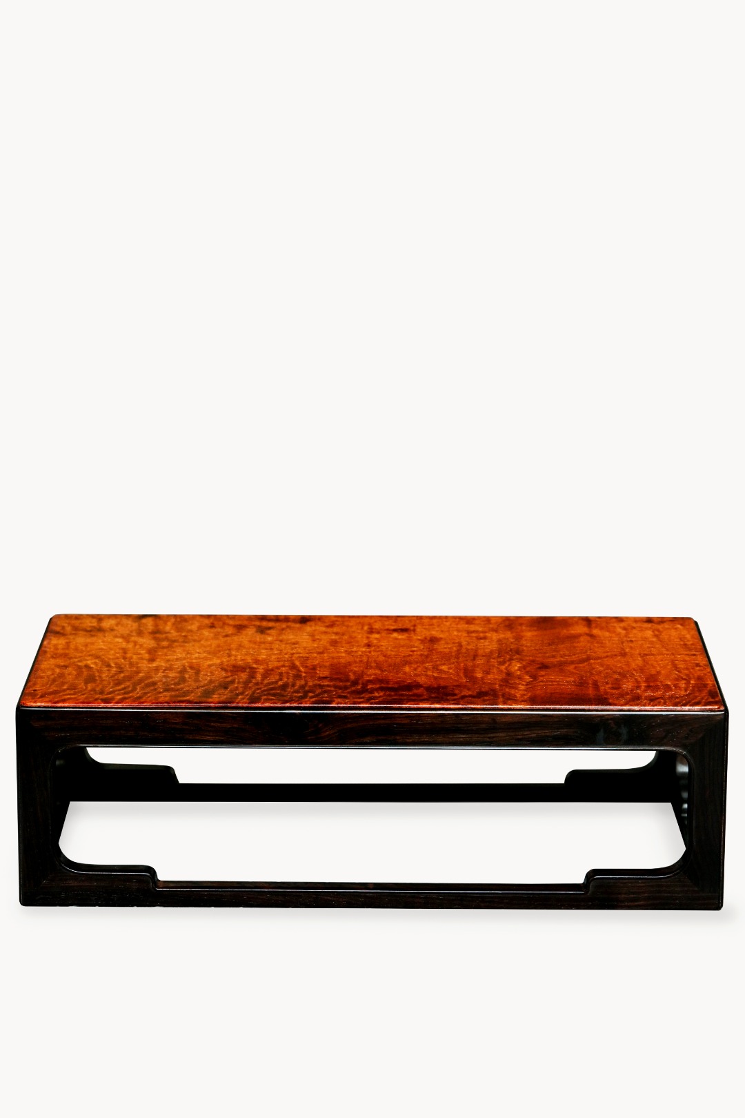 紫光檀x缅花【如影】香几 31*16.2*9.6cm  重755g
