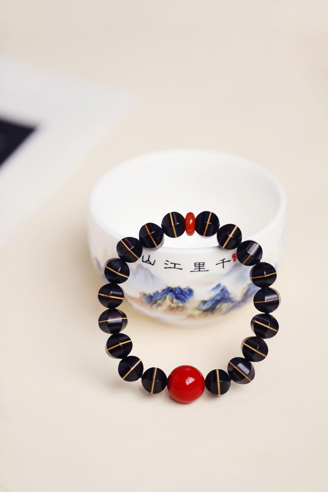 紫光檀嵌黄杨木【香然】12mm
