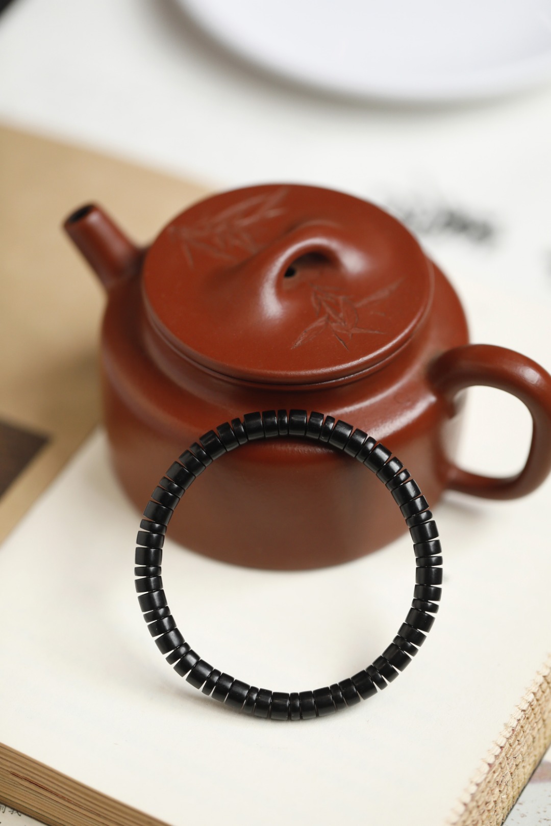 乌木 文玩片珠 6mm 约7g
