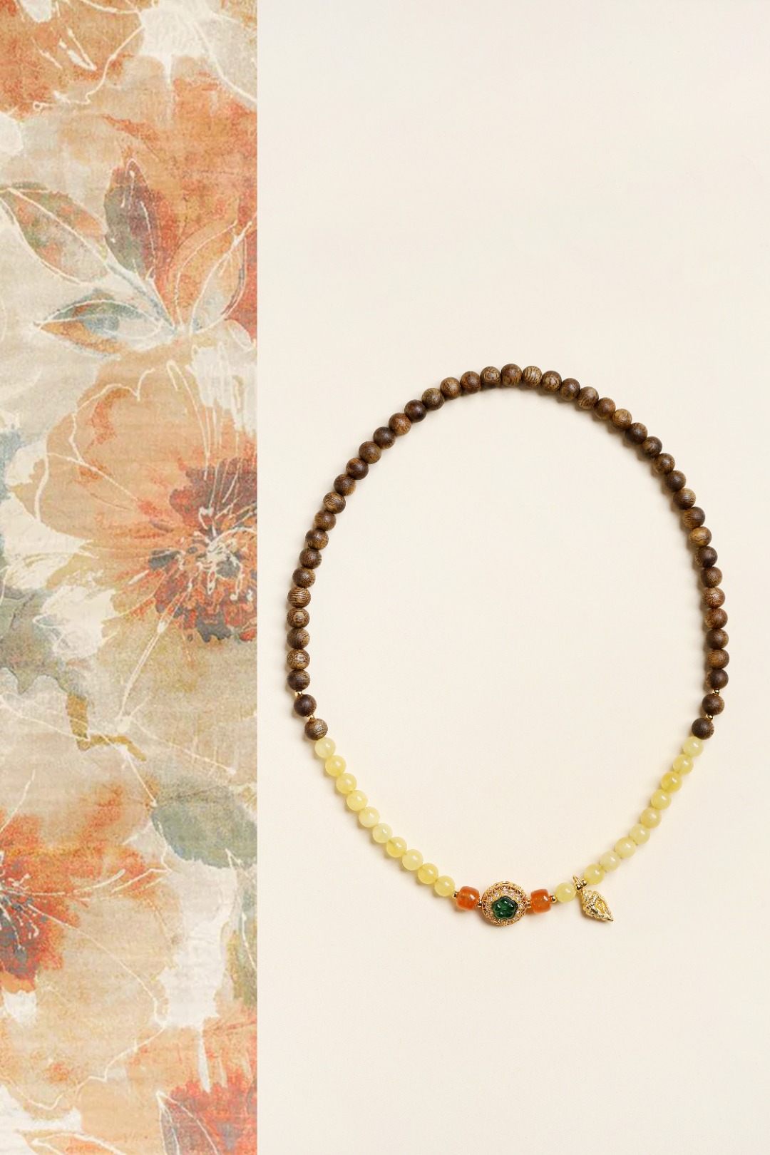 绿棋楠【红盈】手链 5mm 45颗
