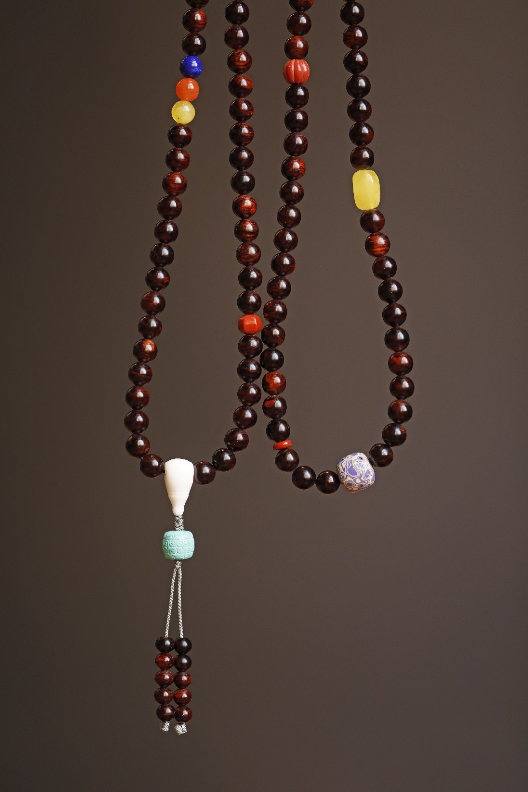 6056 沉水紫油梨老料8mmx108颗 约37.3g