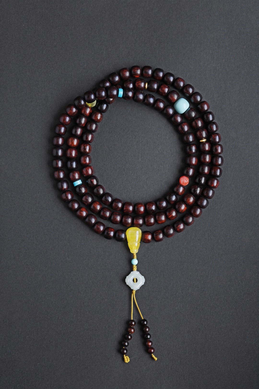 6329 秒沉水 海南黄花梨 9x10mm 108颗 约66g