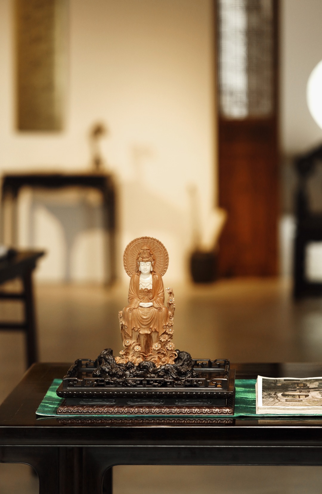 紫光檀 | 须弥座 29.8*21*6.5cm  重1125g
