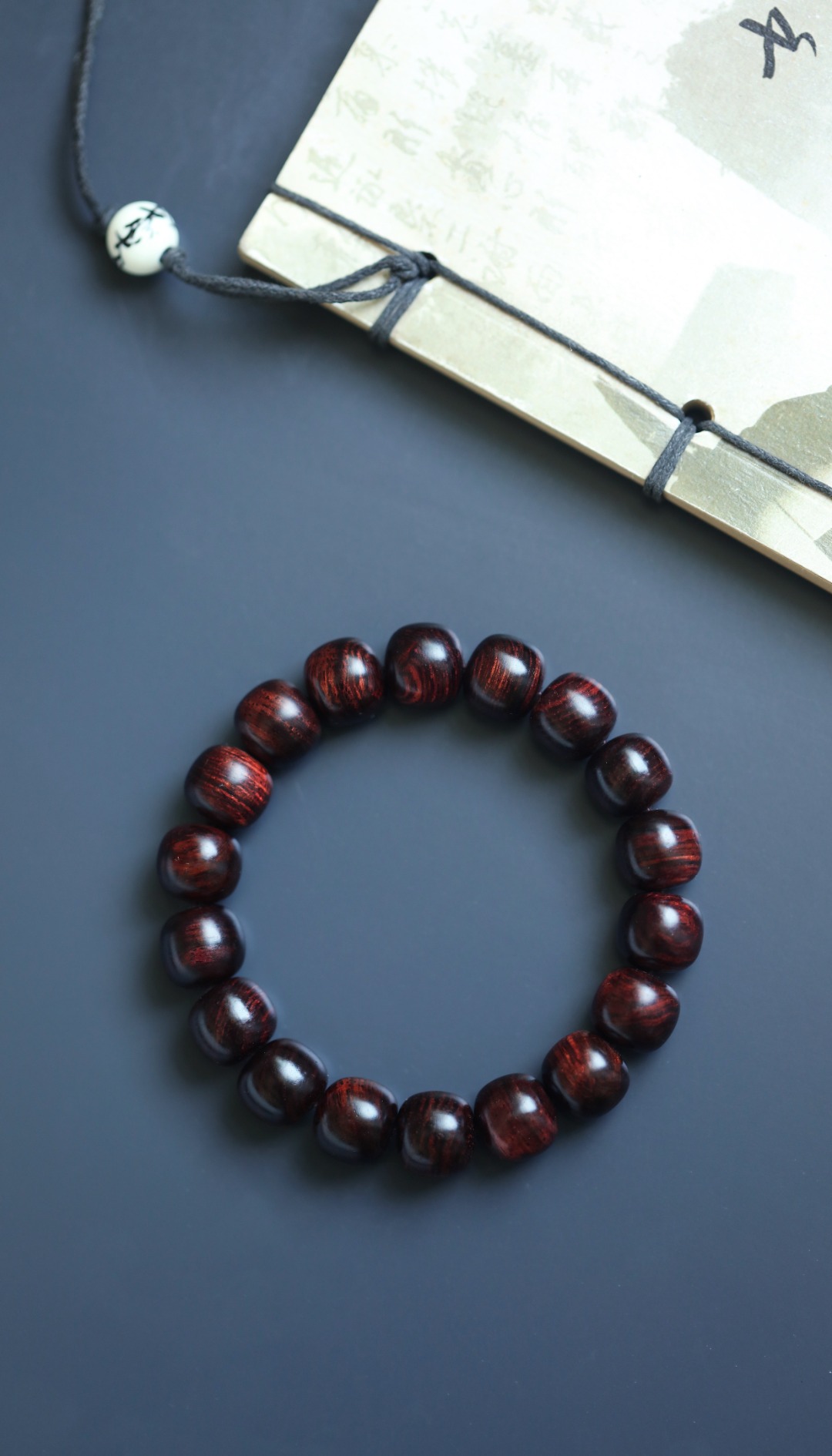 6363 海黄 紫油梨11x12mm 原木打磨 降香味浓郁 重约19g 