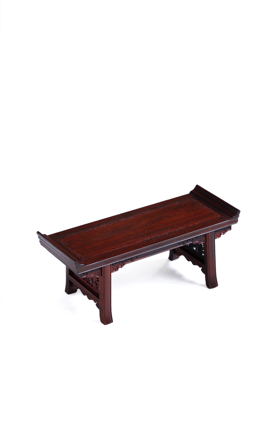 小叶紫檀 | 螭龙纹 翘头案 37.8*15*15.2cm  重1125g
