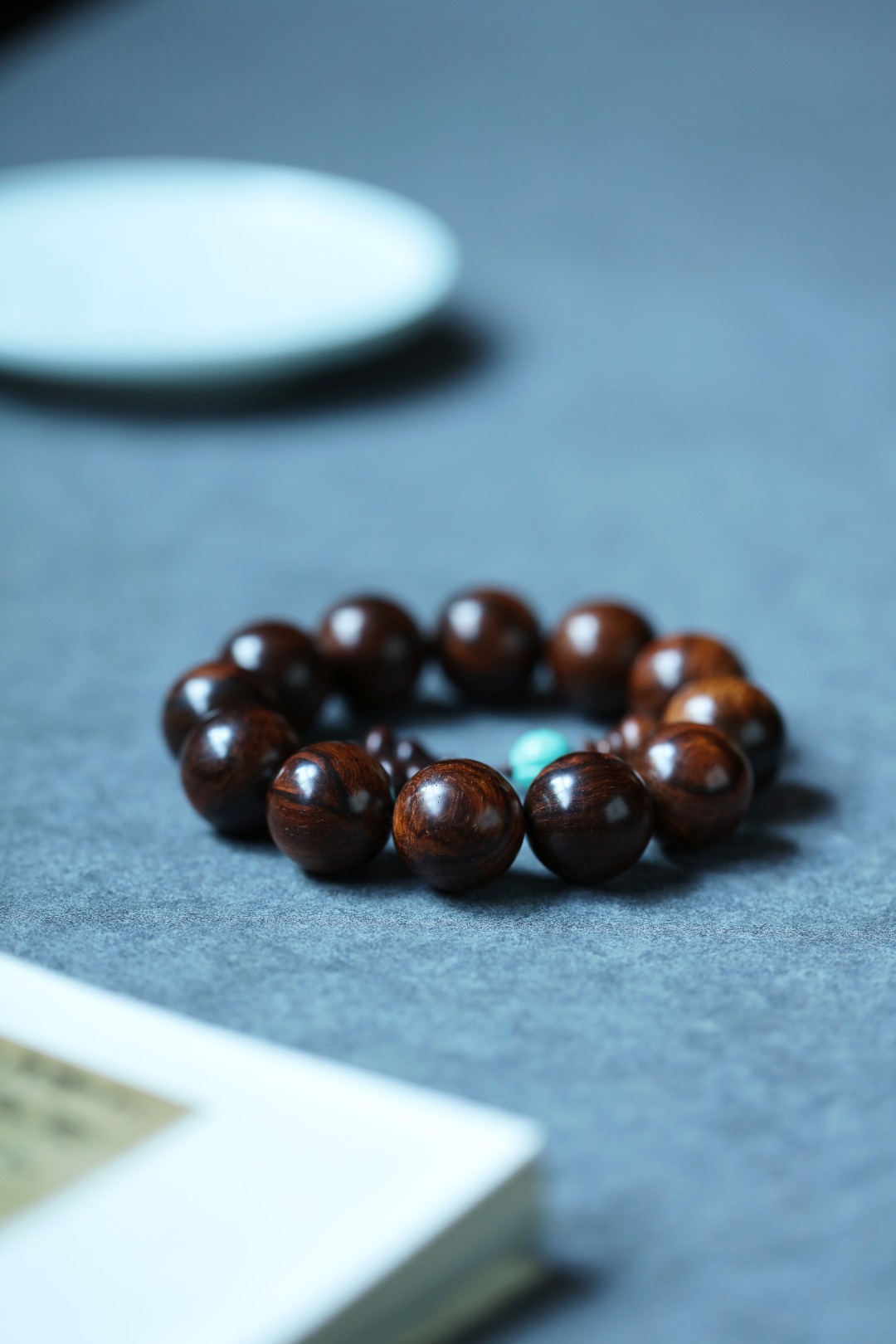 6207 沉水级海黄老料油梨2.0水波纹  料质细腻 重61g