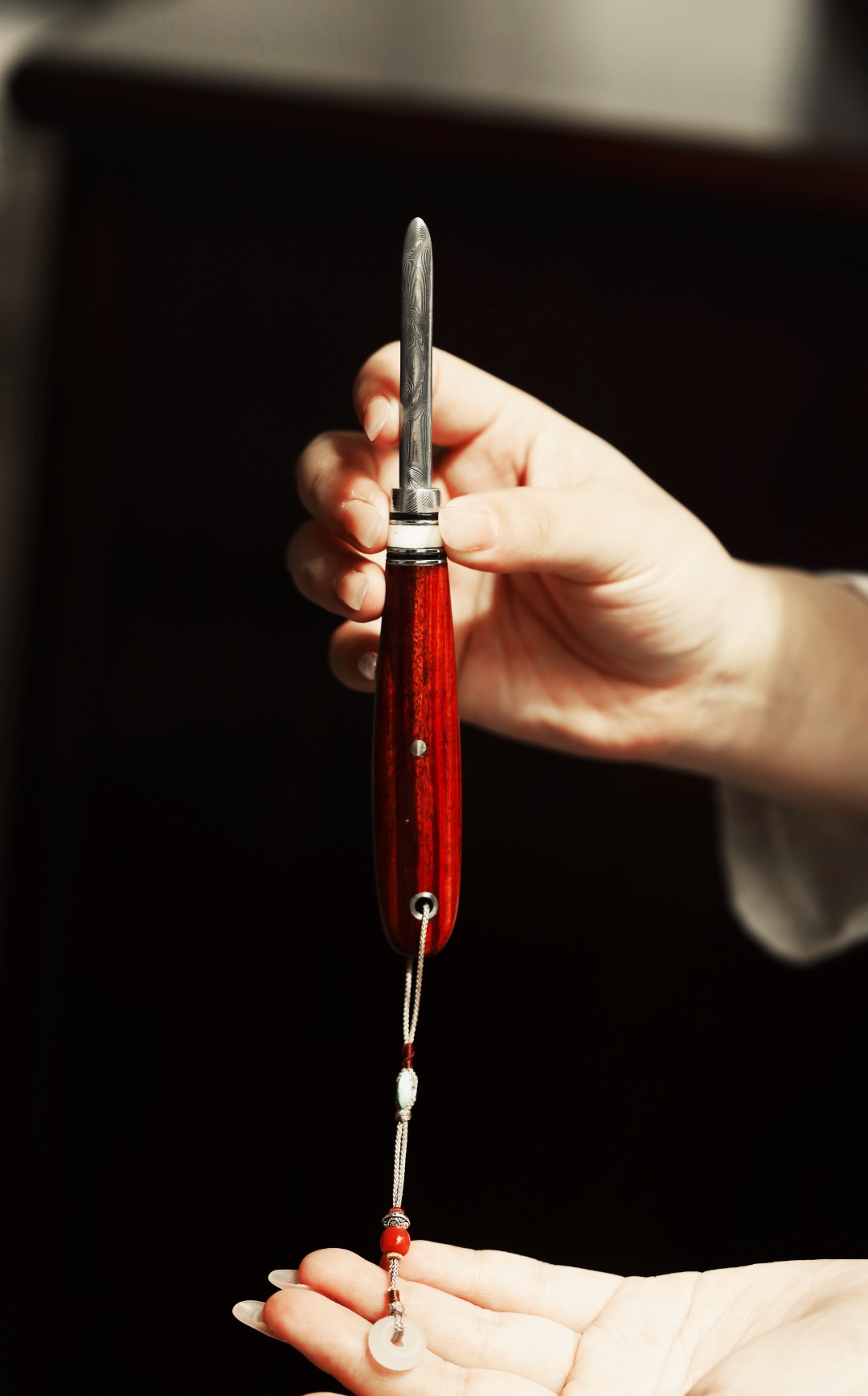 小叶紫檀 | 茶刀 16*1.9*1.2cm 重36g
