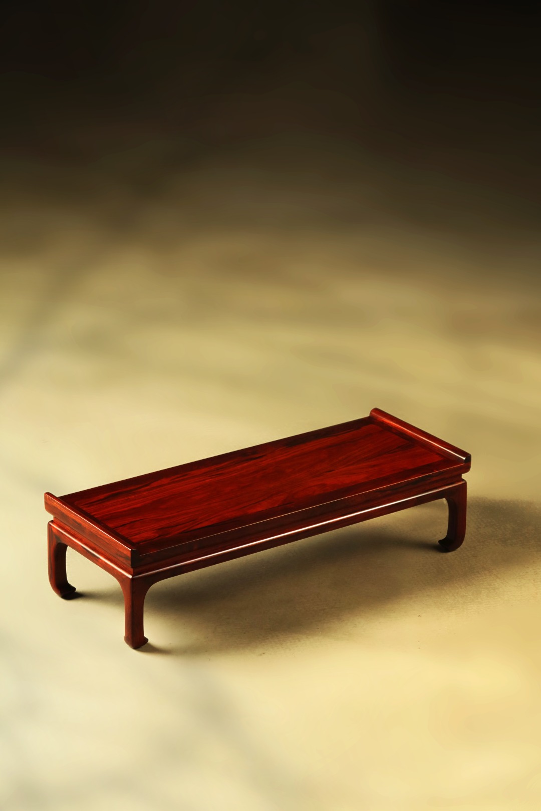 小叶紫檀【秋影】马蹄·香几 53.3*20*13cm 重2130g
