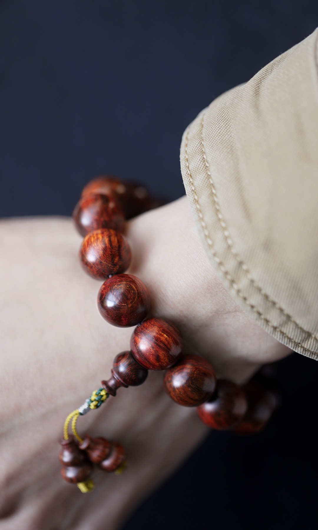 6181 海黄1.5 沉水级 紫红底老料 纹理清晰 约31g