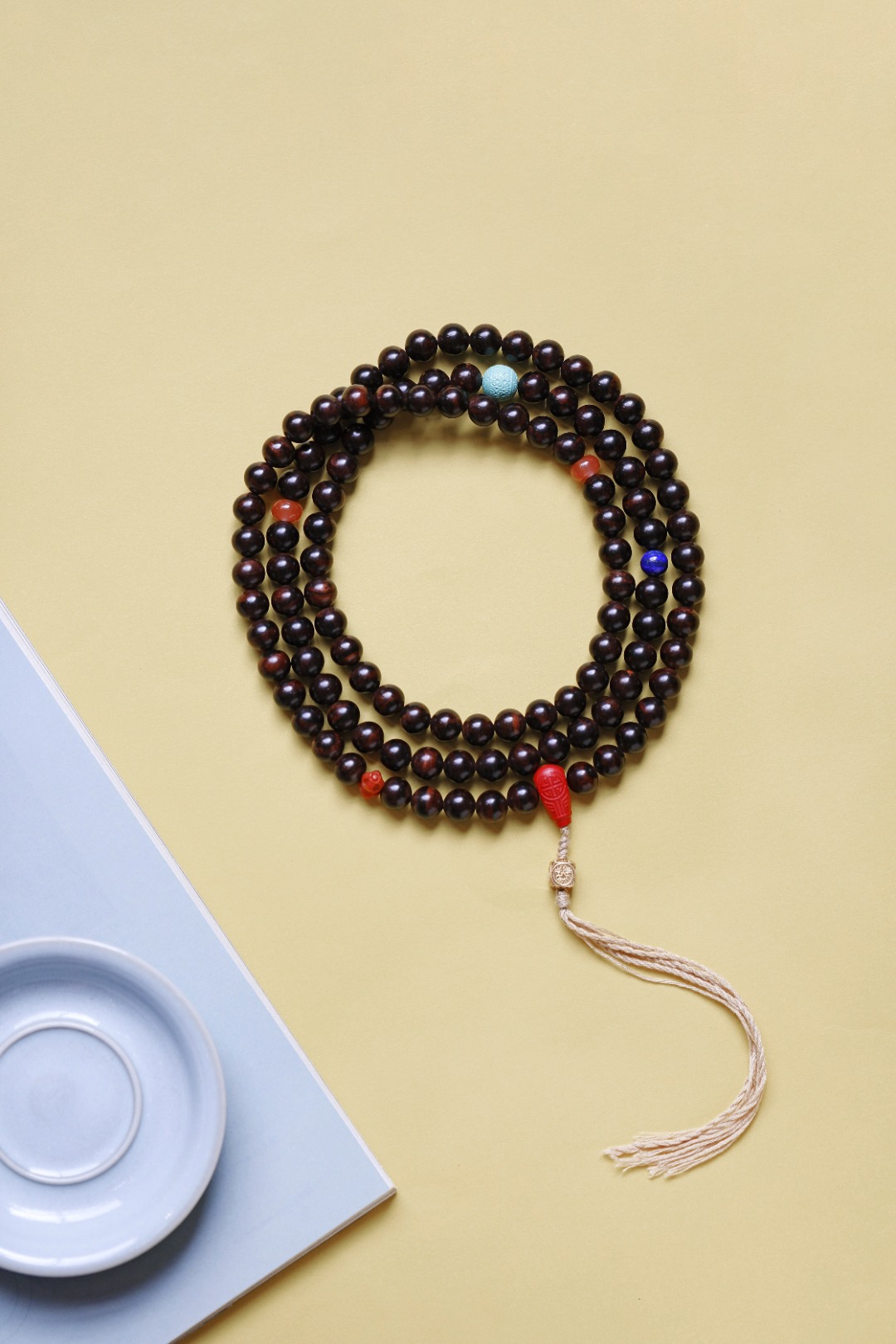 6315 海黄秒沉水 紫油梨老料1.0x108颗 密度油性一流 重88g 