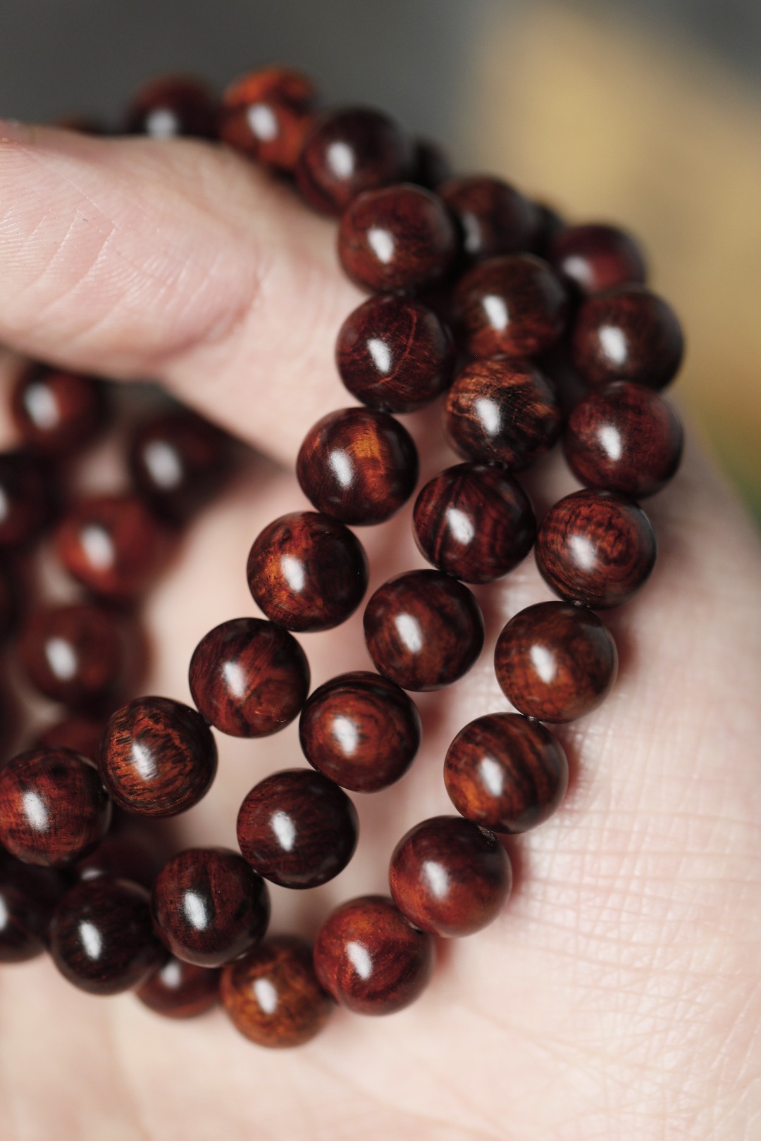 6317 海黄紫油梨 瘿子料 带水波纹 1.0x19颗 约8.8g