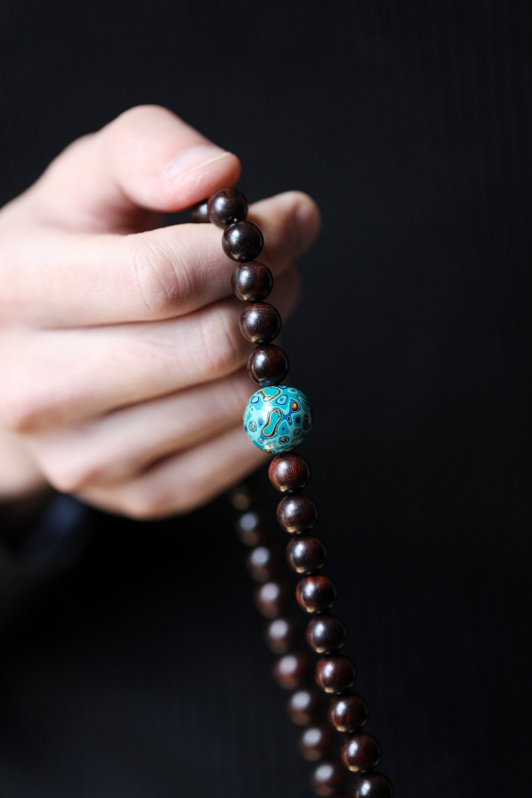 【6000】海黄紫油梨瘿子瘤疤1.0x108颗 秒沉水老料念珠手串 重约66.7g 