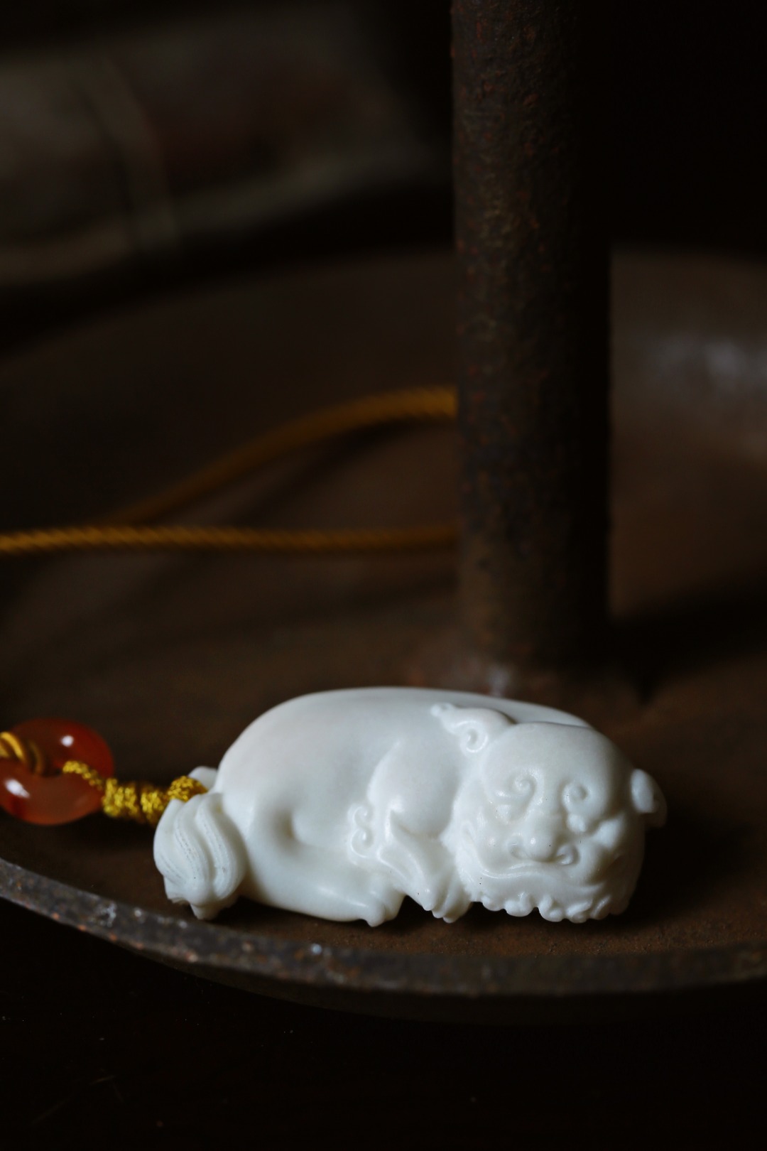 鹿角【太狮】手把件42*26*15mm 
