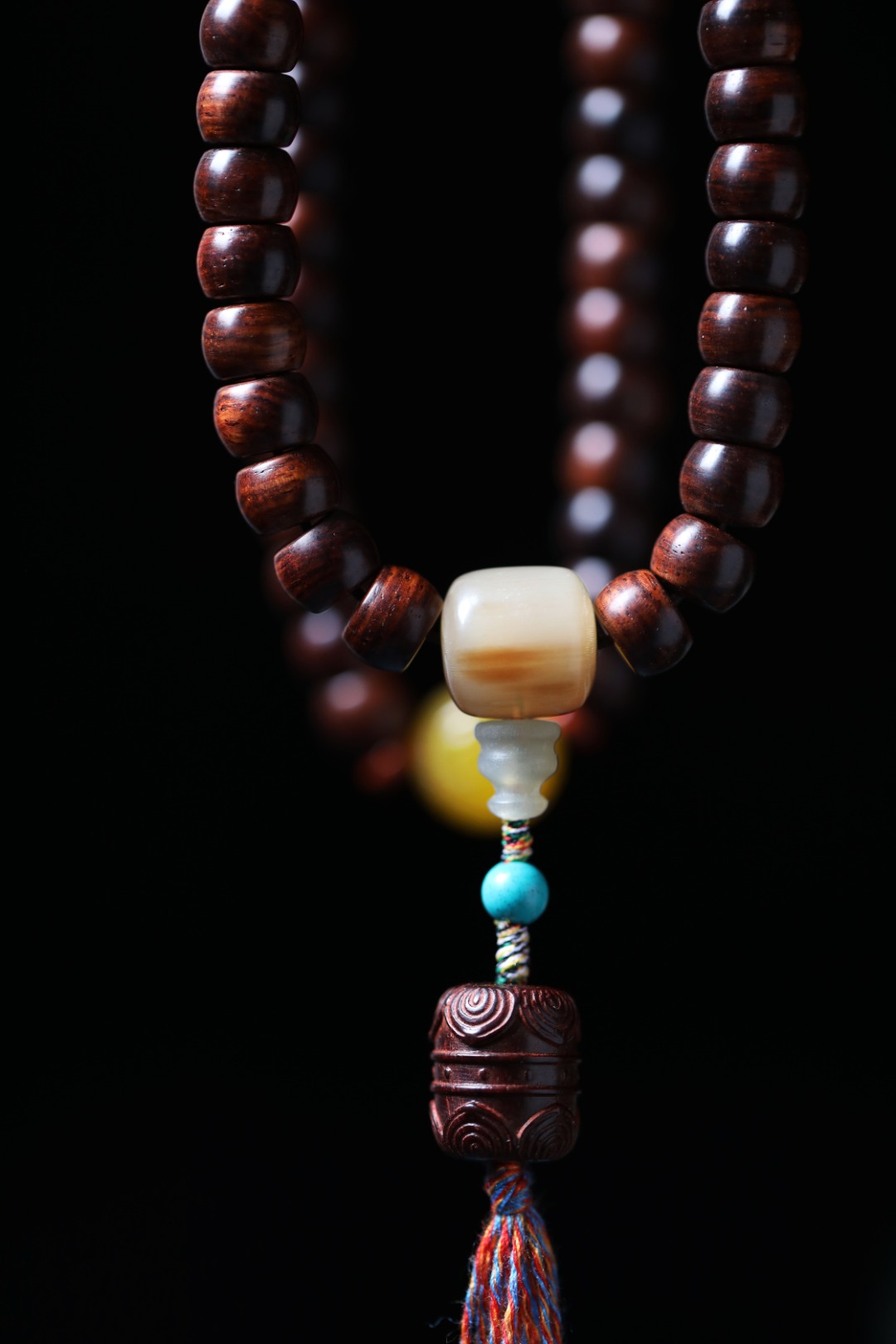 【5993】海黄 桶珠 7x9mm 纹理清晰 约56.6g 