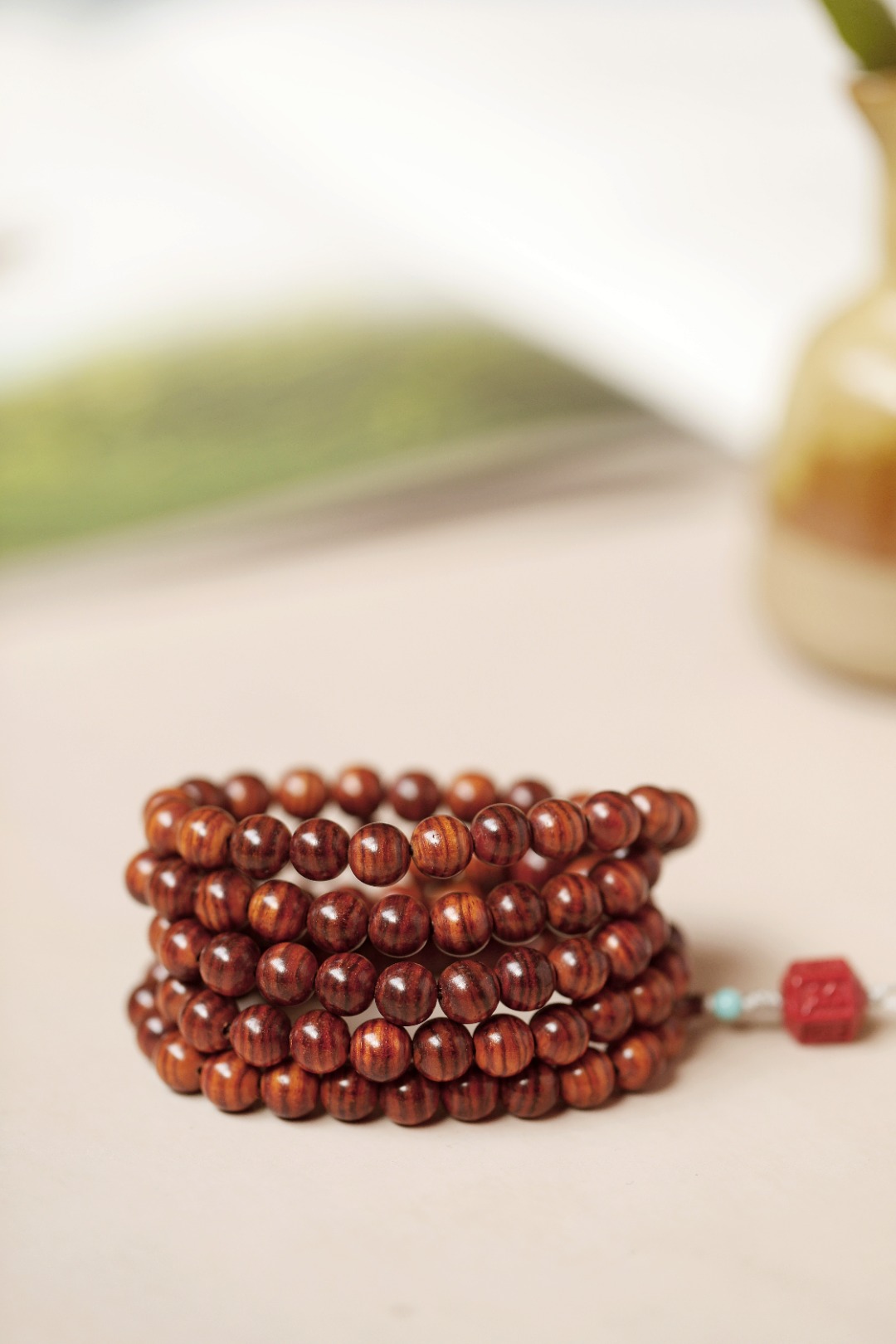 6289 海黄 油梨老料8mm 108颗 虎皮纹 黄金底 约33g 