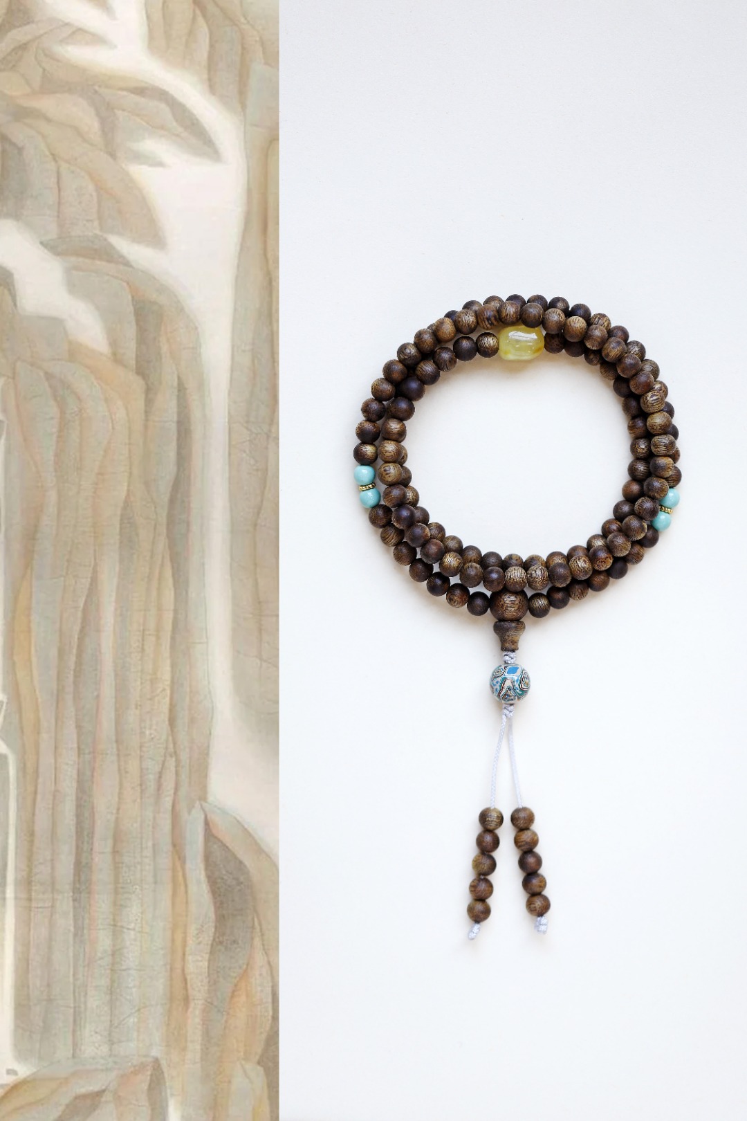 绿棋楠【乐希】5mm 108颗 手链 
