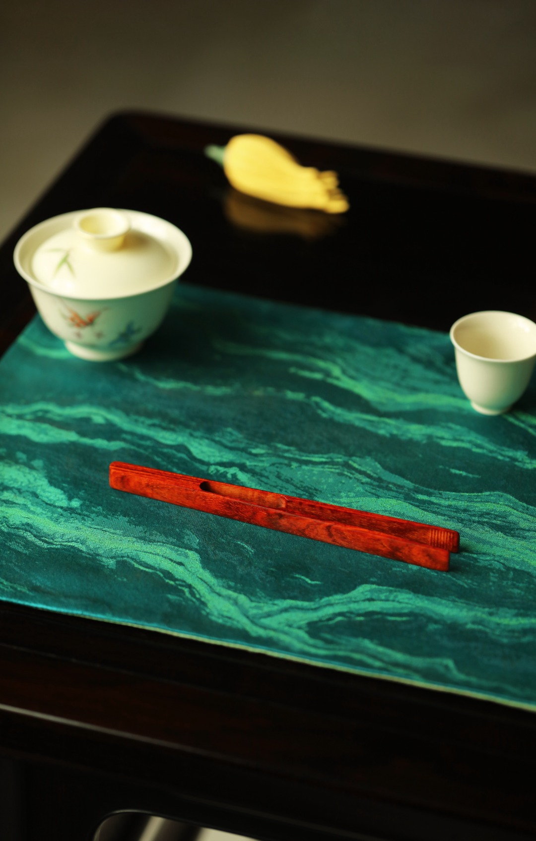 小叶紫檀|茶雅物·茶夹 17.9*1.3*1.3cm  约16.5g