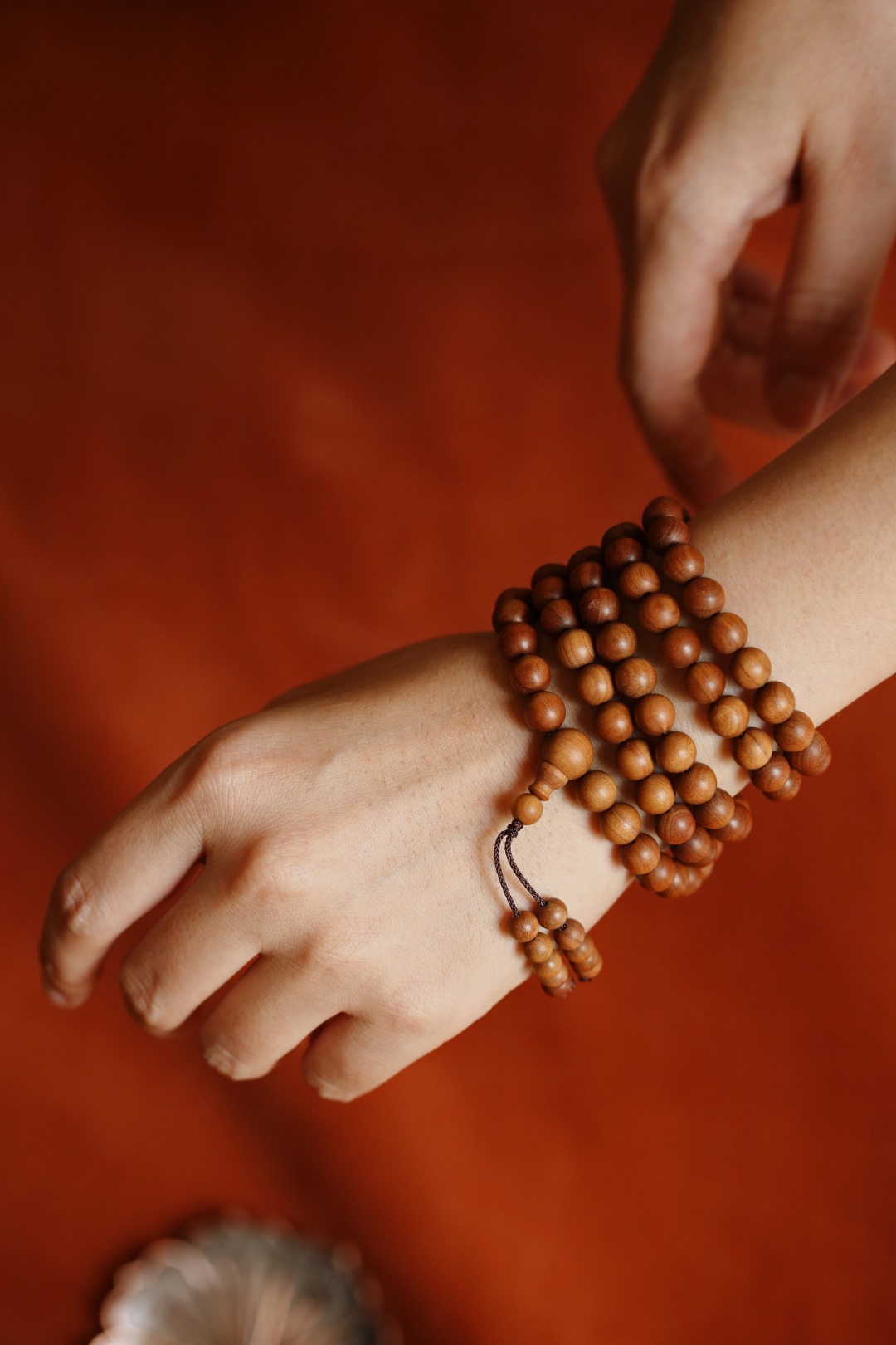 素款～老山檀香红肉级老料！
​6mm 8mm108颗