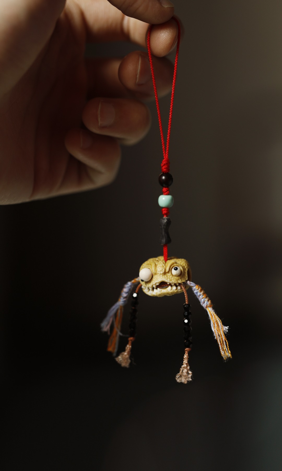 鹿角根付 | 搞怪南瓜 挂件 2.4*2*1.9cm
